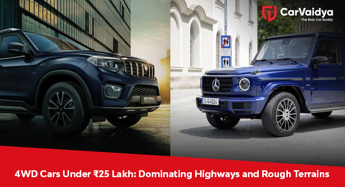 4WD Cars Under ₹25 Lakh: Dominating Highways and Rough Terrains