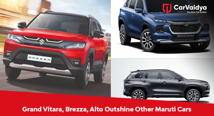 Grand Vitara, Brezza, Alto Outshine Other Maruti Cars