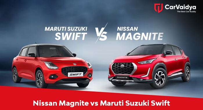 Nissan Magnite vs Maruti Suzuki Swift