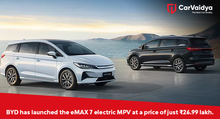 BYD has launched the eMAX 7 electric MPV at a price of just ₹26.99 lakh.