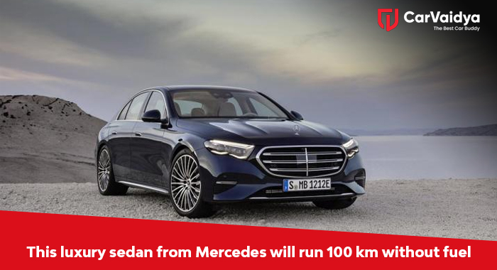 This luxury sedan from Mercedes will run 100 km without fuel