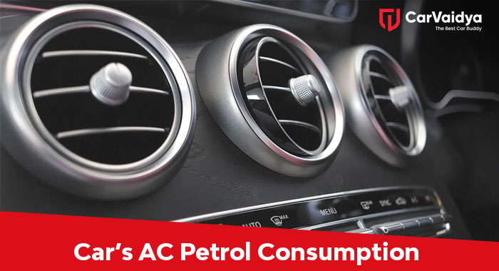 How much does it cost in petrol to run a car's AC continuously for 1 hour