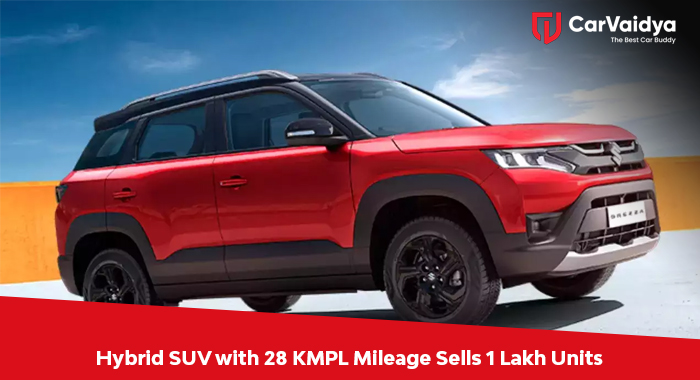 Hybrid SUV with 28 KMPL Mileage Sells 1 Lakh Units