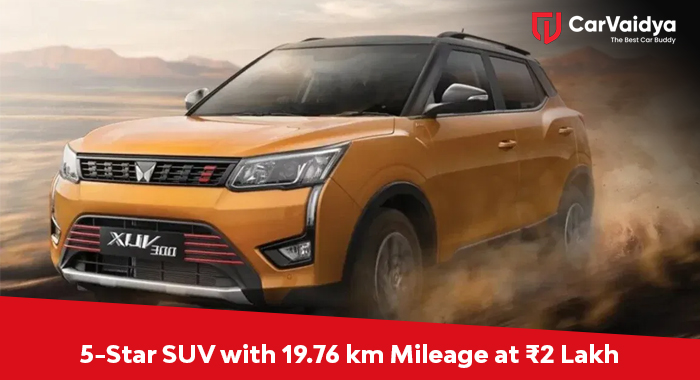 5-Star SUV with 19.76 km Mileage at ₹2 Lakh