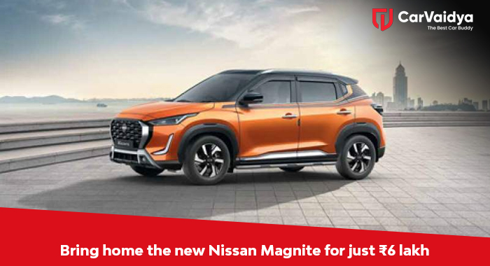 Bring home the new Nissan Magnite for just ₹6 lakh