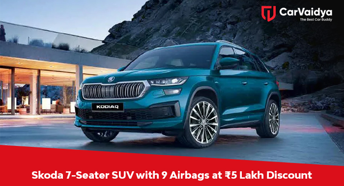 Skoda 7-Seater SUV with 9 Airbags at ₹5 Lakh Discount