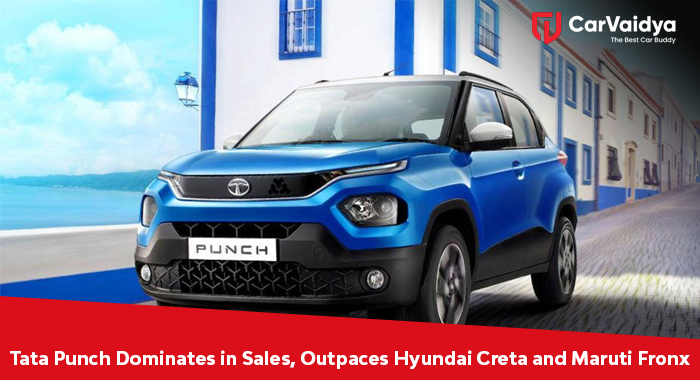 Tata Punch Dominates in Sales, Outpaces Hyundai Creta and Maruti Fronx