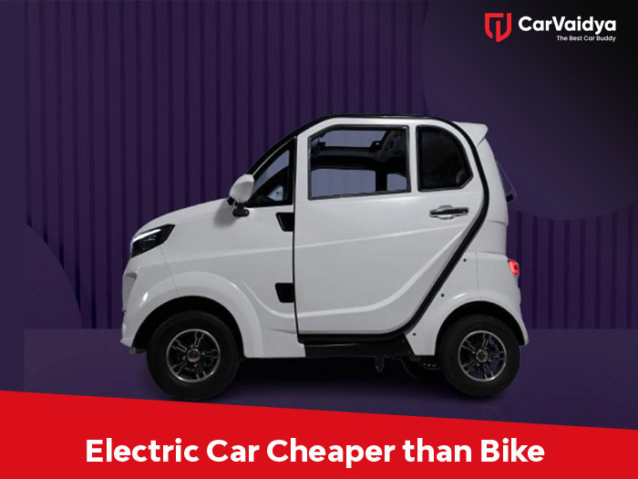 Bring home an electric car at a price cheaper than a bike