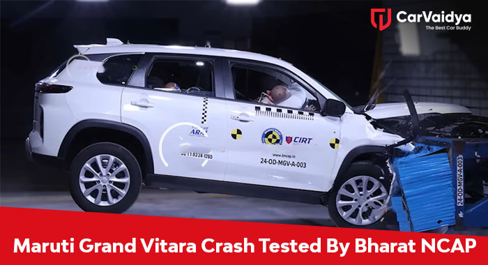 Maruti Grand Vitara Crash Tested by Bharat NCAP