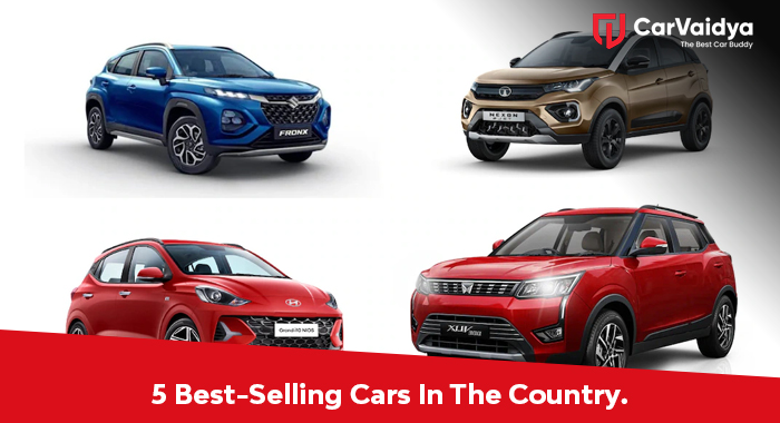 Here are the top 5 best-selling cars in the country.