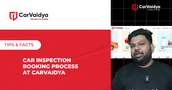 Car inspection booking process at Carvaidya